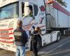 Why did the police check numerous heavy goods vehicles in Calvados for a week?