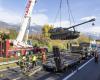 The A9 reopened after the accident in Sierre between 2 army trucks