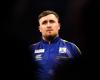 Luke Littler misses double for nine-dart finish but claims Grand Slam victory