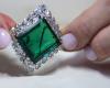 Sales record for “the Aga Khan emerald” at Christie’s