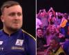 Luke Littler plays the showman at the Grand Slam of Darts as he misses out on record-breaking 9-darter by millimetres