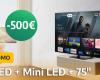 This 75-inch 4K QLED Mini LED TCL TV in 144 Hz is on sale for €500 at Carrefour!