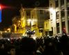 Clashes between police and demonstrators during an action against the arrival of Jordan Bardella in Brussels