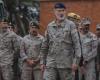 King Felipe with the armed forces deployed to help the victims of Valencia