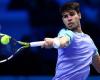 Alcaraz’s great performance in his match against Rublev at the ATP Finals: drop into the net, lob and backhand at the back of the court