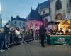 The big day crowd at La Ferté-Bernard for the television show Tous en cuisine