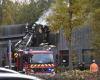 How are children looked after after the fire in a multi-reception center in Malesherbes?