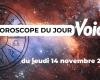 Horoscope for Thursday, November 14, 2024