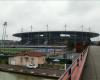 a football match under high security and political tension