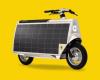 This solar electric scooter is capable of traveling 30 …