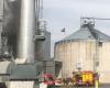 more than 90 firefighters mobilized for a silo fire filled with cereals