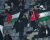 despite the ban, Palestinian flags were waved at the Stade de France