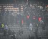 violent brawl between supporters at the Stade de France