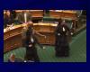 MPs perform a haka in the middle of the chamber to protest against a bill