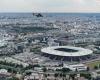 intervention by stewards after an incident in the stands of the Stade de France