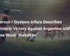 Versus / Gustavo Alfaro Describes Historic Victory Against Argentina With One Word: “Rebellion”