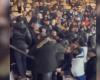 scuffles in the stands of the Stade de France