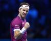 Casper Ruud before his match against Jannik Sinner in the semi-finals of the ATP Finals (Tennis)