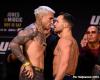 Video: UFC 309 ceremonial weigh-in faceoffs with Charles Oliveira vs. Michael Chandler 2, more