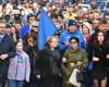 a “blue march” in tribute to an iconic cyclist hit by a car