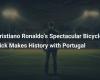 Cristiano Ronaldo Scores Historic Goal with a Spectacular Bicycle Goal