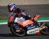 Iván Ortolá beats champion David Alonso to take the lead in Moto3 Practice 2 in Barcelona.