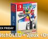 The Nintendo Switch OLED is at Black Friday prices with 2 games and a 12-month subscription to Nintendo Switch Online!