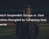 Suspended Match: Europa vs. Sant Andreu Disturbed by Collapse of Goal Barrier