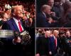 Trump greeted with thunderous applause in triumphant return to MSG for UFC 309 with Elon Musk and Mike Johnson in tow