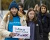 Russian opponents demonstrate in Geneva against the Putin regime