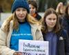 Russia: Russian opposition members protest against Putin regime in Geneva