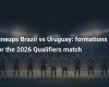 Brazil vs Uruguay titles: Lineups for 2026 qualifying match