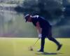 Matt Wallace smashes the fairway in rage in Dubai