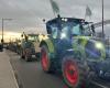 the Bridge of Europe between France and Germany paralyzed by 300 tractors