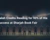 Salah attributes 90% of his success to reading at the Sharjah International Book Fair