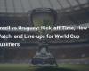 Brazil vs Uruguay: Kick-off time, how to follow the match and team lineups for World Cup qualifying