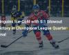 Pinguins Ice-Cold with 5:1 Blowout Victory in Champions League Quarter-Final