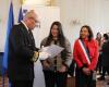 a welcome ceremony for the 119 new French citizens