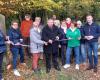 Bagnoles-de-l’Orne-Normandy. Elected officials and hikers inaugurate the Laumondière path