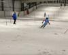 170 skiers hurtle down the indoor slopes of SnowWorld