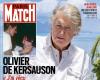 Olivier de Kersauson on the front page of Paris Match on November 20, 2024 (n°3942)