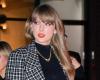 Taylor Swift Goes Out in Preppy Black Plaid Miniskirt and Coat