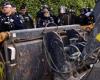 Images of farmers expelled from the Lot-et-Garonne prefecture, including leaders of Rural Coordination