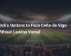 Flick’s Options to Face Celta de Vigo Without Lamine Yamal