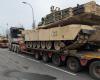 American tanks pass through the Basque Country as part of a military operation