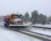 Snow in northern Franche-Comté: cars in ditches and trucks jackknifed