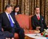 On High Instructions from HM the King, HRH Crown Prince Moulay El Hassan receives the Chinese President in Casablanca