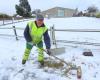 The small town of Côtes-d'Armor woke up to 5 cm of snow, but can count on Bernard