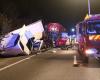 after a collision between two trucks, the A1 motorway stopped for tens of kilometers in the Paris-Lille direction