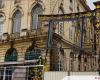 two gates of the “golden doors” of Place Stanislas removed